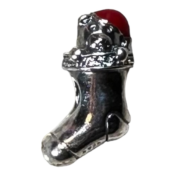 PANDORA Christmas Stocking Charm 791773CZ - Picture 1 of 2